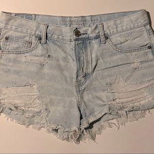 American Eagle Tom Girl Shortie Jean Shorts Size 10